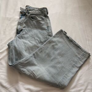 women’s Light Blue Jeans wide leg